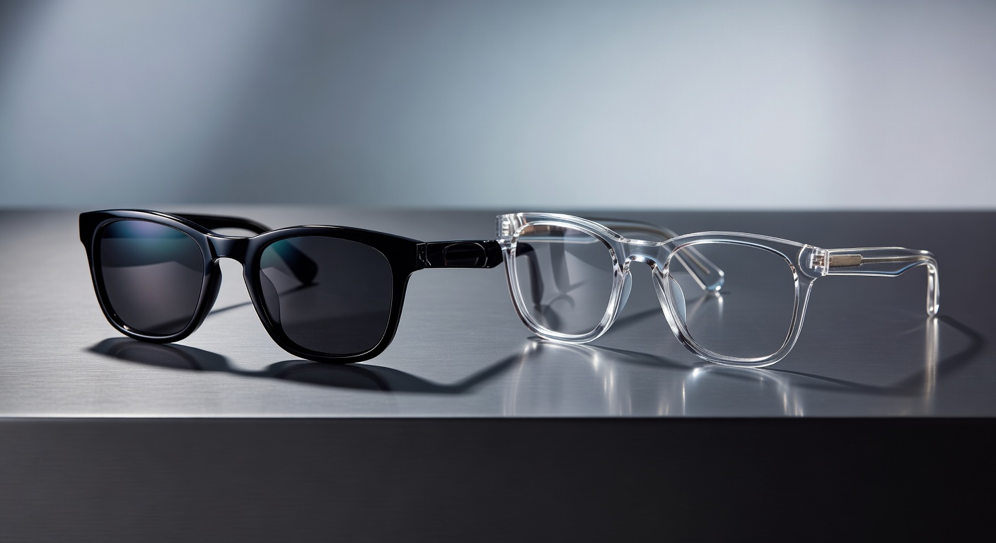 Polarized sunglasses with glossy black frame